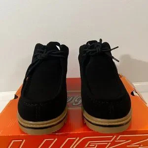LUGZ Mens Work Fringe Black Chelsea Chukka Lace Up Boots Men main image 2